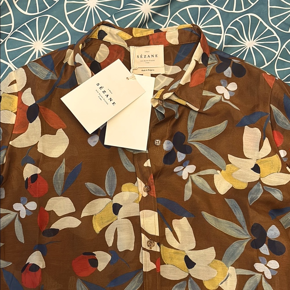 Sezane Pierro blouse XS NWT - Picture 2 of 3